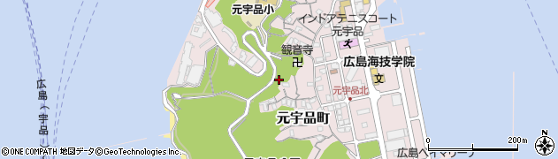 広島県広島市南区元宇品町周辺の地図