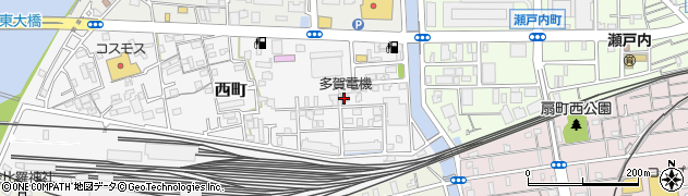 多賀電機株式会社　西浜工場周辺の地図