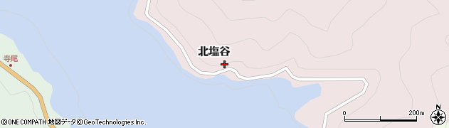 奈良県川上村（吉野郡）北塩谷周辺の地図