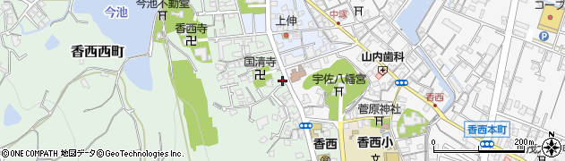 香川県高松市香西西町170周辺の地図