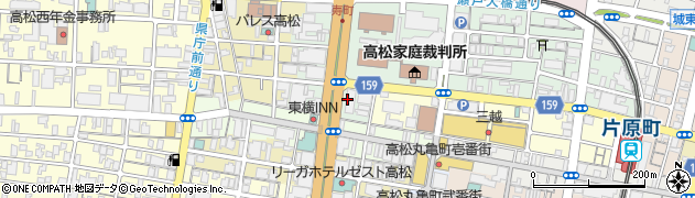 株式会社オーネット　高松支社周辺の地図