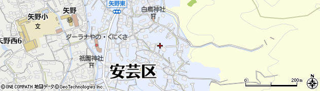 広島県広島市安芸区矢野東6丁目周辺の地図