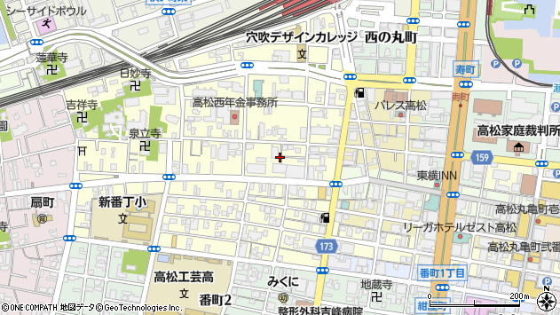 〒760-0020 香川県高松市錦町の地図