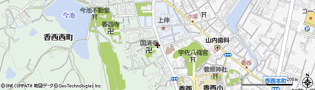 香川県高松市香西西町190周辺の地図
