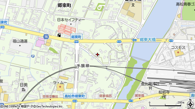 〒761-8031 香川県高松市郷東町の地図