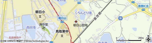 大阪府泉南市幡代周辺の地図