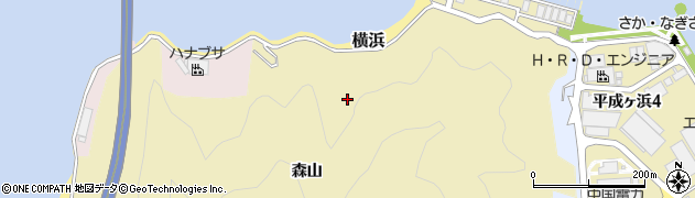 広島県坂町（安芸郡）森山周辺の地図