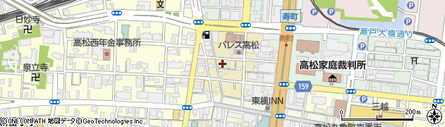 香川県高松市西内町周辺の地図