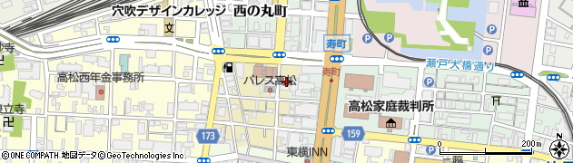 アルファリビング高松駅前周辺の地図