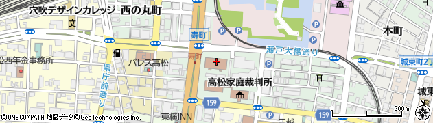 高松区検察庁周辺の地図