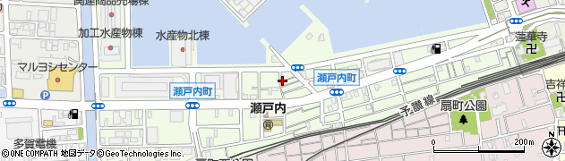 香川県高松市瀬戸内町周辺の地図