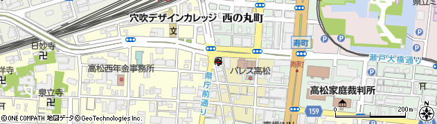 高橋石油株式会社　サンポート高松ＳＳ周辺の地図