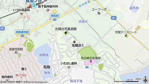 〒599-0223 大阪府阪南市光陽台の地図