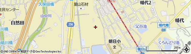 大阪府阪南市自然田186周辺の地図