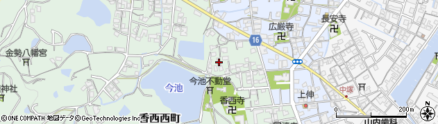 香川県高松市香西西町256周辺の地図