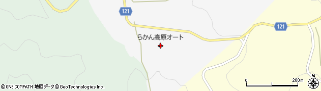 らかん高原オートキャンプ場周辺の地図