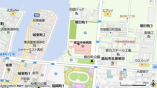 〒760-0065 香川県高松市朝日町の地図