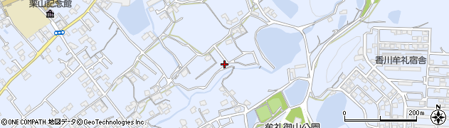香川県高松市牟礼町牟礼周辺の地図