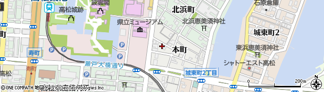香川県高松市本町6周辺の地図