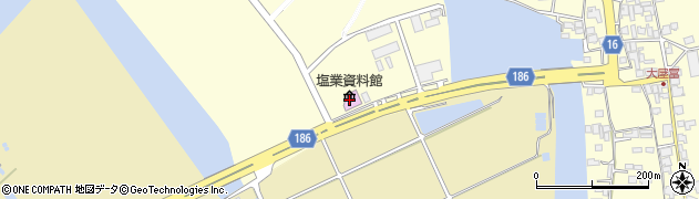 坂出市役所　塩業資料館周辺の地図