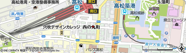 香川県高松市西の丸町周辺の地図