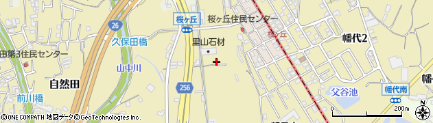 大阪府阪南市自然田148周辺の地図
