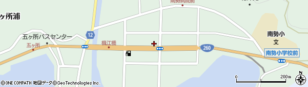 五ケ所郵便局 ＡＴＭ周辺の地図