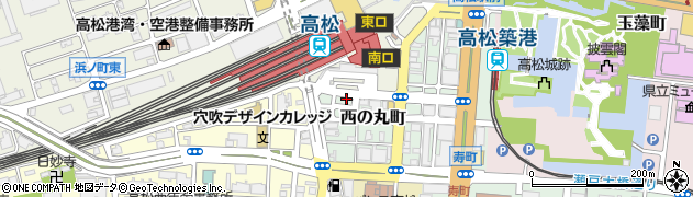オリックスレンタカー高松駅前店周辺の地図