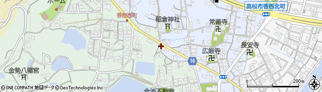 香川県高松市香西西町268周辺の地図