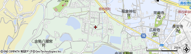香川県高松市香西西町308周辺の地図