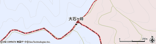 大石ケ峰周辺の地図