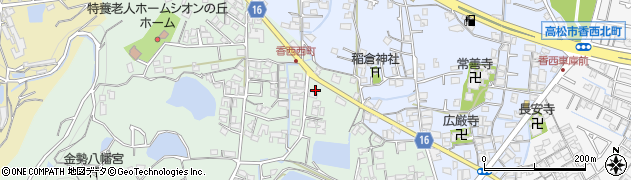 香川県高松市香西西町285周辺の地図