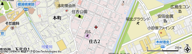 広島県廿日市市住吉周辺の地図