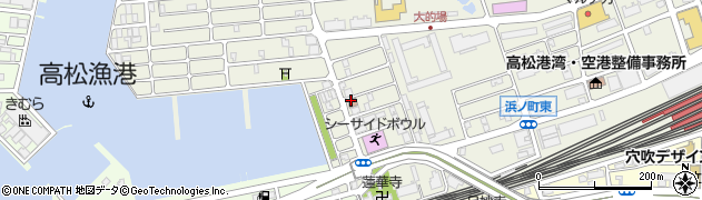 高松浜ノ町郵便局周辺の地図