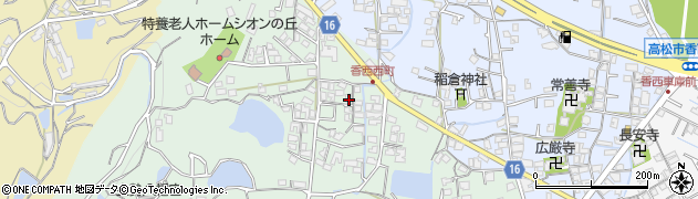 香川県高松市香西西町301周辺の地図