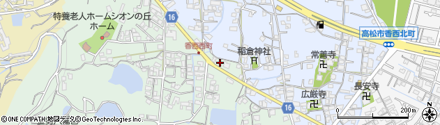 香川県高松市香西西町286周辺の地図