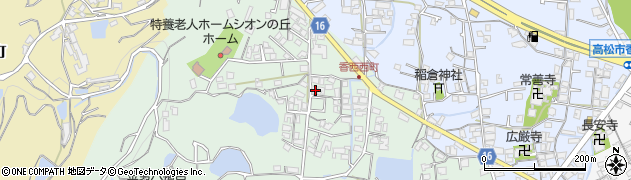 香川県高松市香西西町297周辺の地図