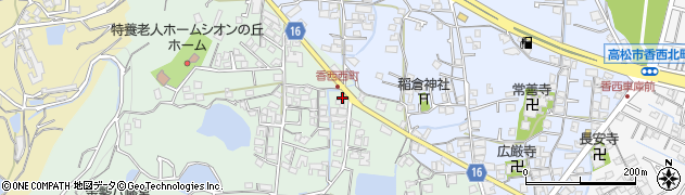 香川県高松市香西西町287周辺の地図