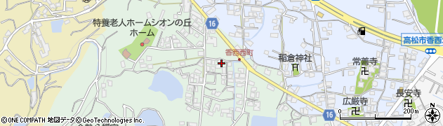 香川県高松市香西西町298周辺の地図