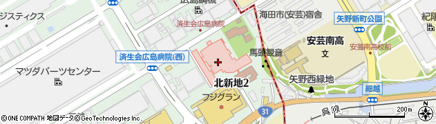 広島県済生会福祉総合センター　ケアハウス安芸周辺の地図