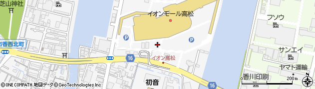 イオンモール高松登録身障者専用駐車場周辺の地図