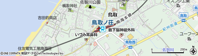 鳥取ノ荘駅周辺の地図