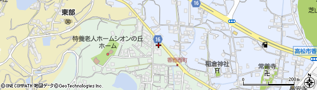 香川県高松市香西西町291周辺の地図