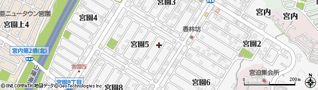広島県廿日市市宮園周辺の地図