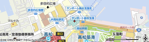 ブライダルコスチューム寿や　ＪＲホテルクレメント高松店周辺の地図