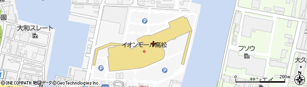 株式会社カナクラ　イオンモール高松店周辺の地図
