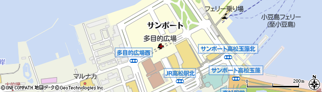 香川県高松市サンポート4周辺の地図