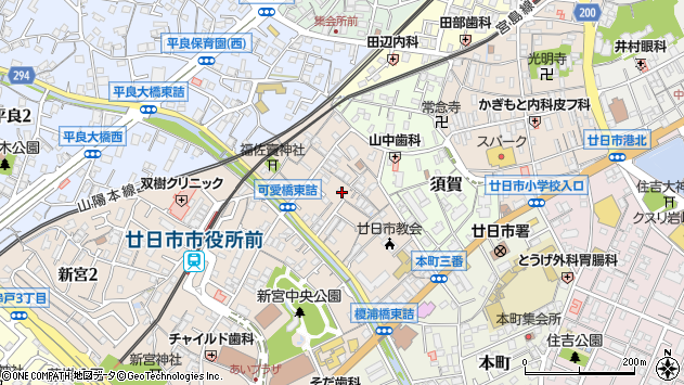 〒738-0016 広島県廿日市市可愛の地図