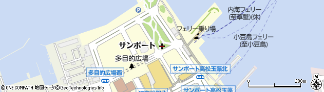 香川県高松市サンポート周辺の地図