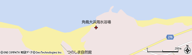 角島大浜海水浴場周辺の地図